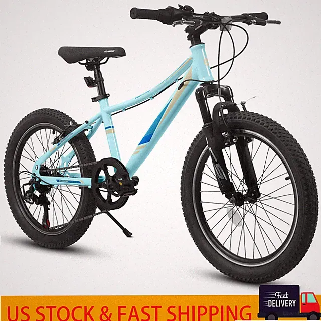 20 inch Children's Bicycle, 7- Speed V - brakes Kids Bike for Outdoor Adventure