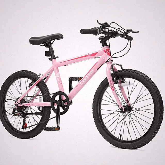 20in Mountain Bike 7 Speed with Steel Frame, V Brake, for Student Children Pink