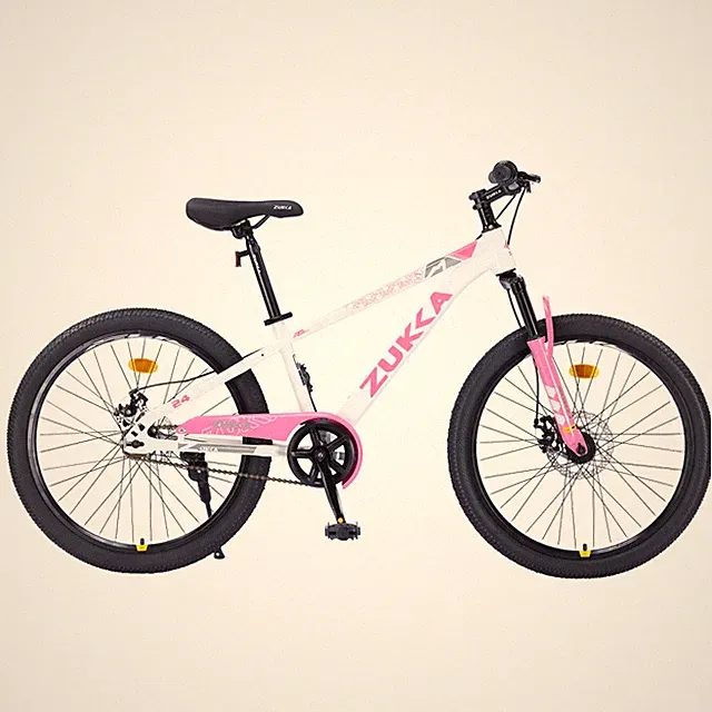 24" Boys Girls Mountain Bike Dual Disc Brake Front Suspension Fit Height 56"-66"
