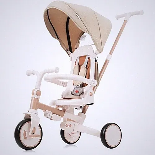 7 in 1 Baby Tricycle, Foldable Toddler Tricycle with Removable and Adjustable Pa