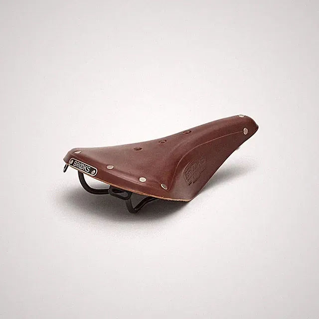 Brooks England B17 Bike Saddle - Handmade Leather Bike Seat (Steel, Titanium, Co