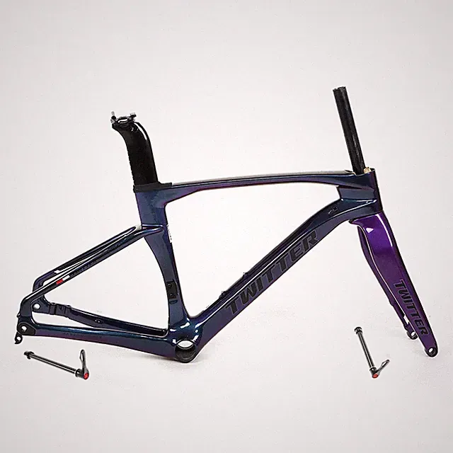 Carbon Gravel Road Disc Frameset for Children Teenagers Cyclocross Bike Frame