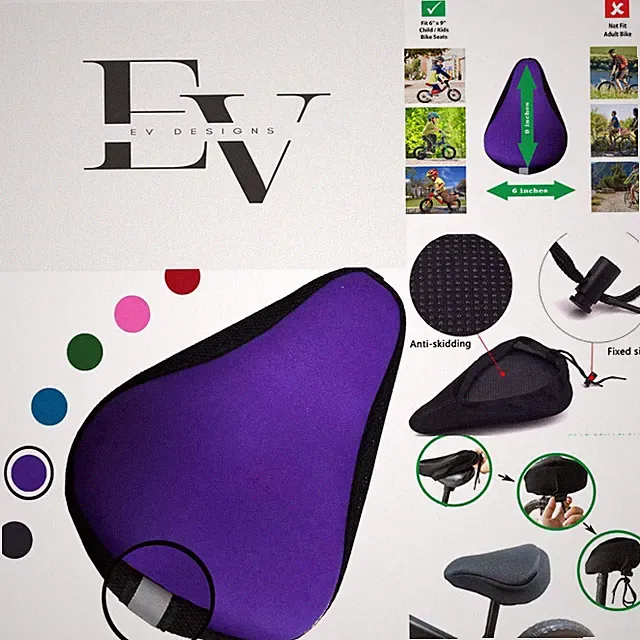 Children's 8x5 Inch Gel Saddle Cover - Comfort & Support for Young Riders