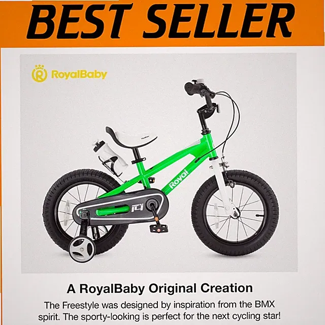 Creative Freestyle Kids BMX Bike, Maximum Stability & Safety`