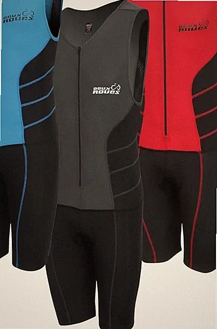 Deux Roues Youth Junior Kids Triathlon Suit Tri Cycling Skin Suit Sz 14 Gray