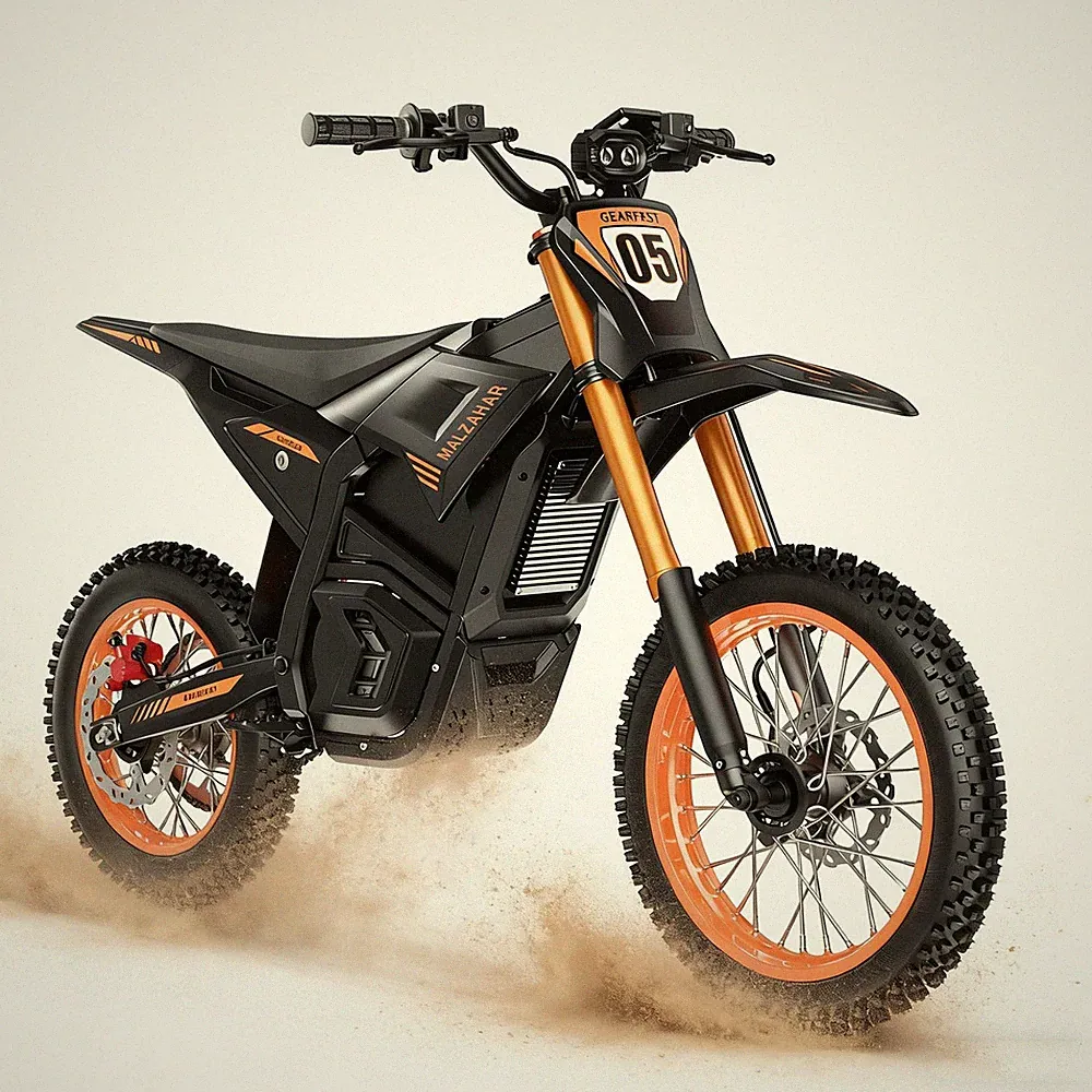 Electric Motorcycle Dirt Bike Bicycle Peak 3000W 48V 21AH 35MPH Ebike for Adult