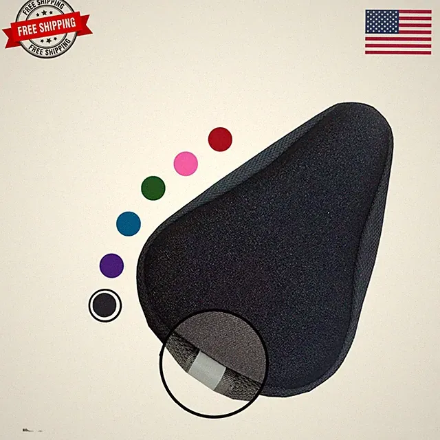 Kids Bike Gel Seat Cushion Cover, 8x5 inch Child Cover Comfortable Small Bic...