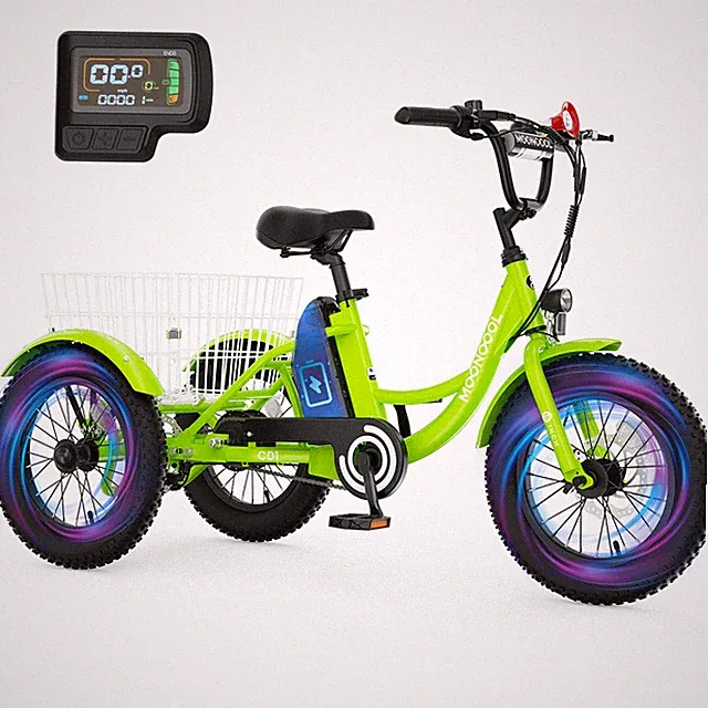 NAIZEA Electric Tricycle for Kids 250W With 24V 10.4AH Battery and Basket Trike