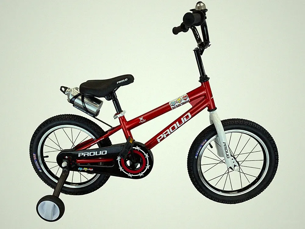 PROUD Kids Bike for Boy/Girls Bicycle with Training Wheels 16 Inch 4-6 years