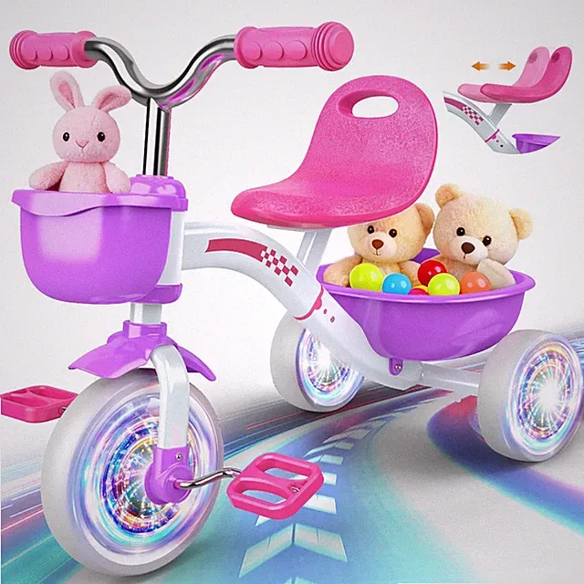 Toddler Tricycle for 1-3 3-5 Year Olds, 2 3 4 5 Year Old Girl Birthday Gifts,...