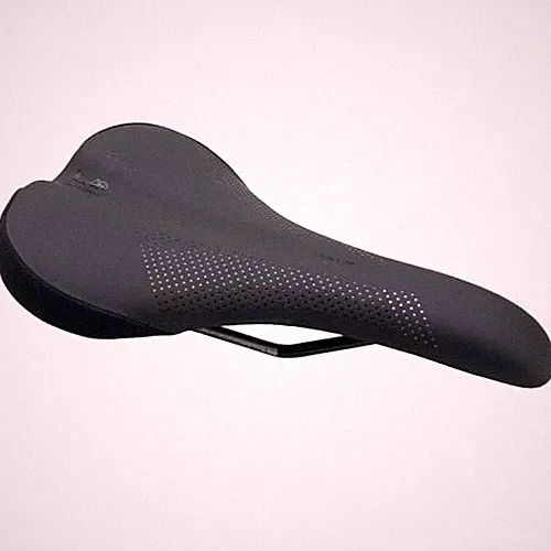 Volt Bike Seat (Saddle) - Comfortable Thickness Padding - Medium Steel